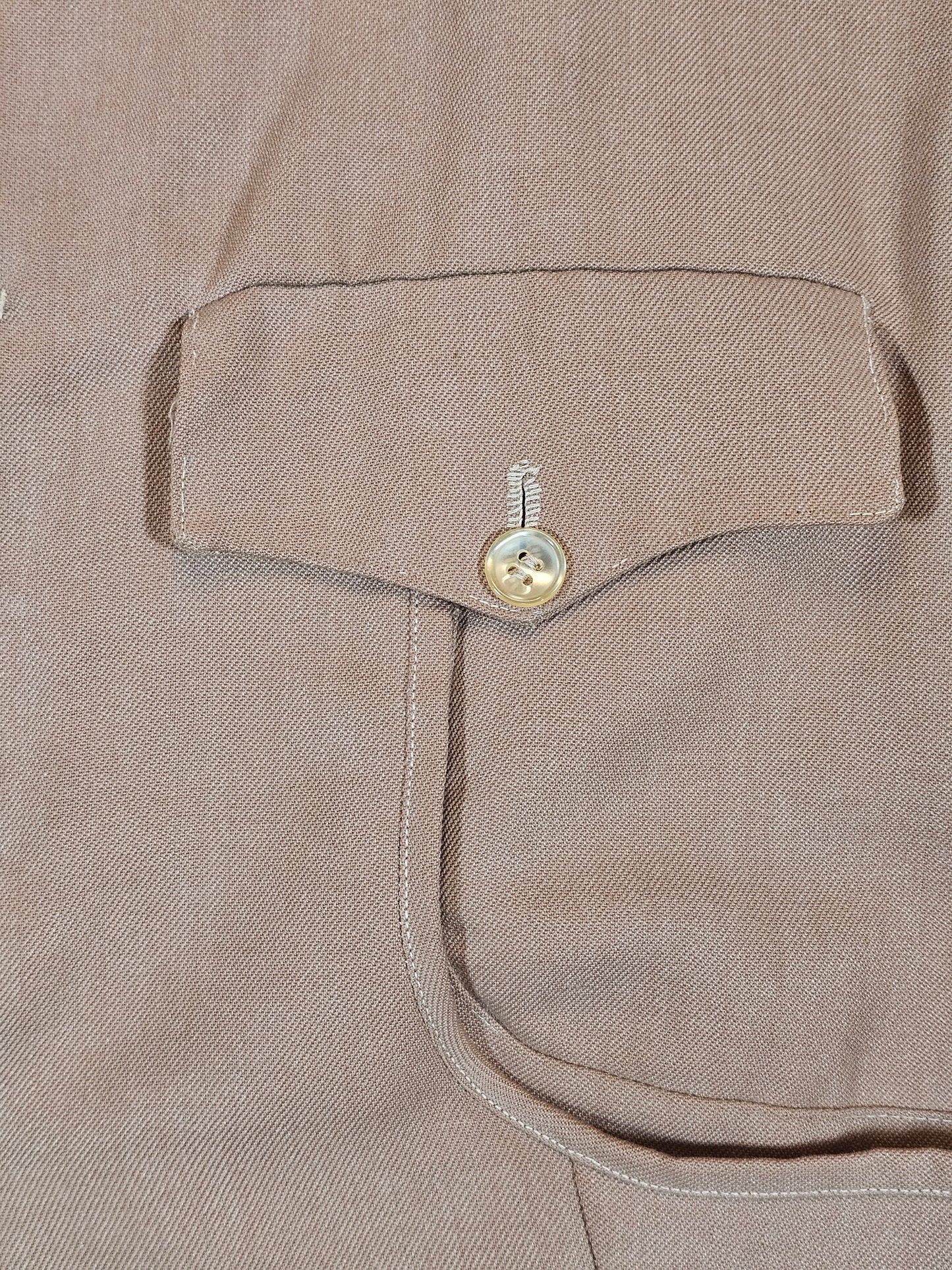 Rare 1 of 1 Wool Vest  - Handmade - 20.75 x 20