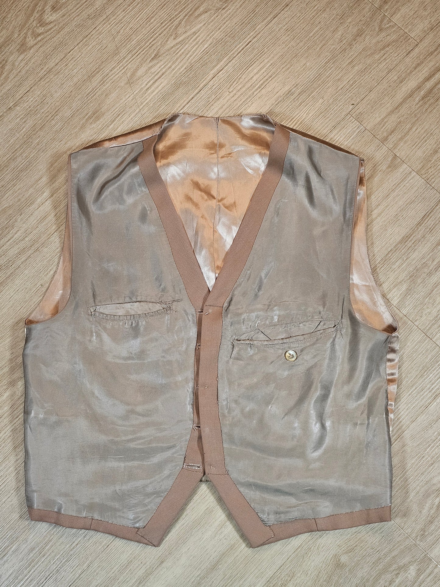Rare 1 of 1 Wool Vest  - Handmade - 20.75 x 20