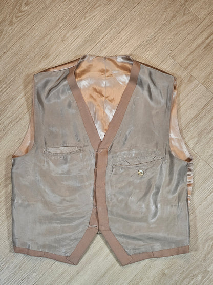 Rare 1 of 1 Wool Vest  - Handmade - 20.75 x 20
