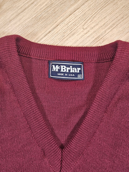 80's TWA Acrylic V Neck Sweater - M/L