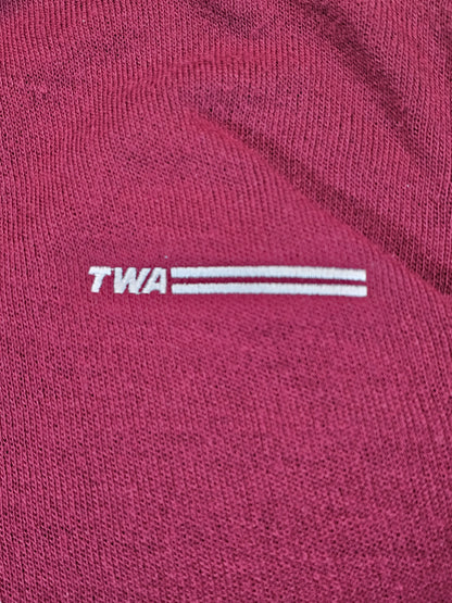 80's TWA Acrylic V Neck Sweater - M/L