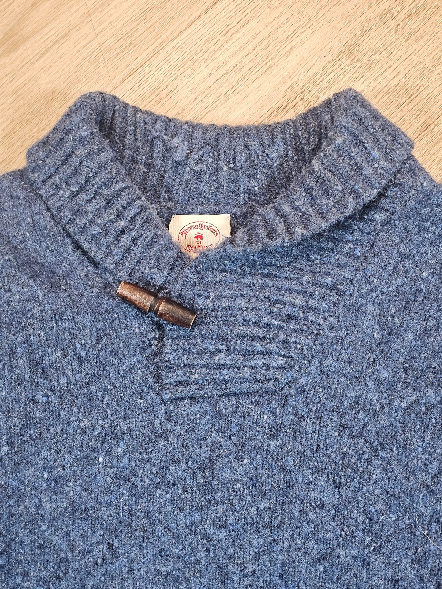 Brooks Brothers Red Fleece XXL Shawl Lapel Shaggy Dog Sweater