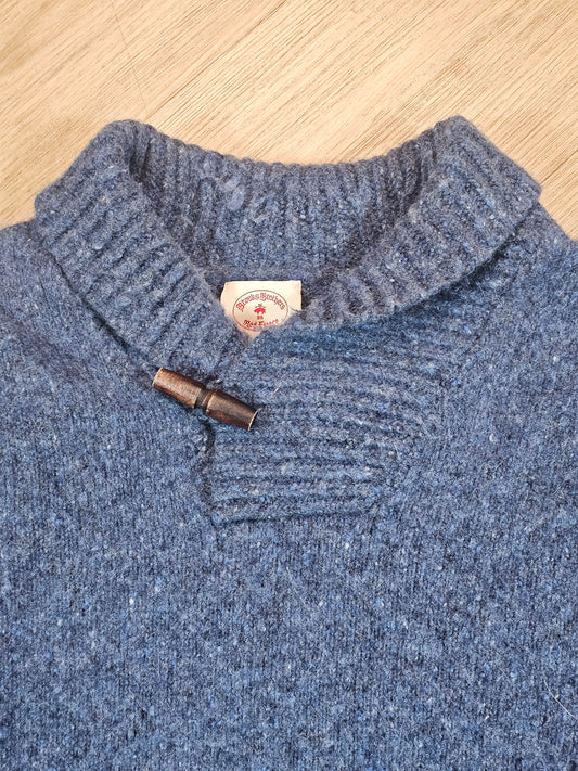 Brooks Brothers Red Fleece XXL Shawl Lapel Shaggy Dog Sweater