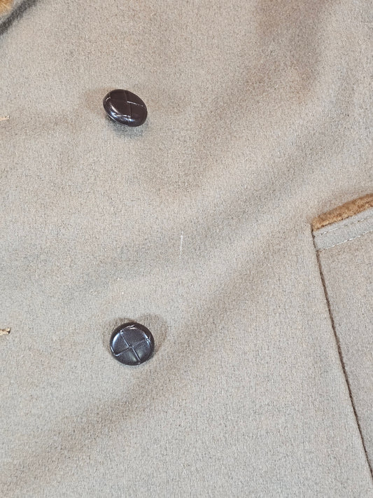 70's Vintage Faux Fur Overcoat - 44R - 24 x 41