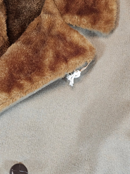 70's Vintage Faux Fur Overcoat - 44R - 24 x 41