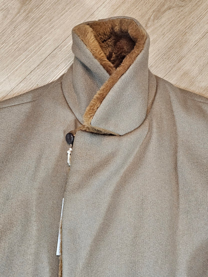 70's Vintage Faux Fur Overcoat - 44R - 24 x 41