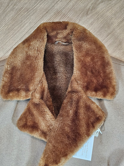 70's Vintage Faux Fur Overcoat - 44R - 24 x 41