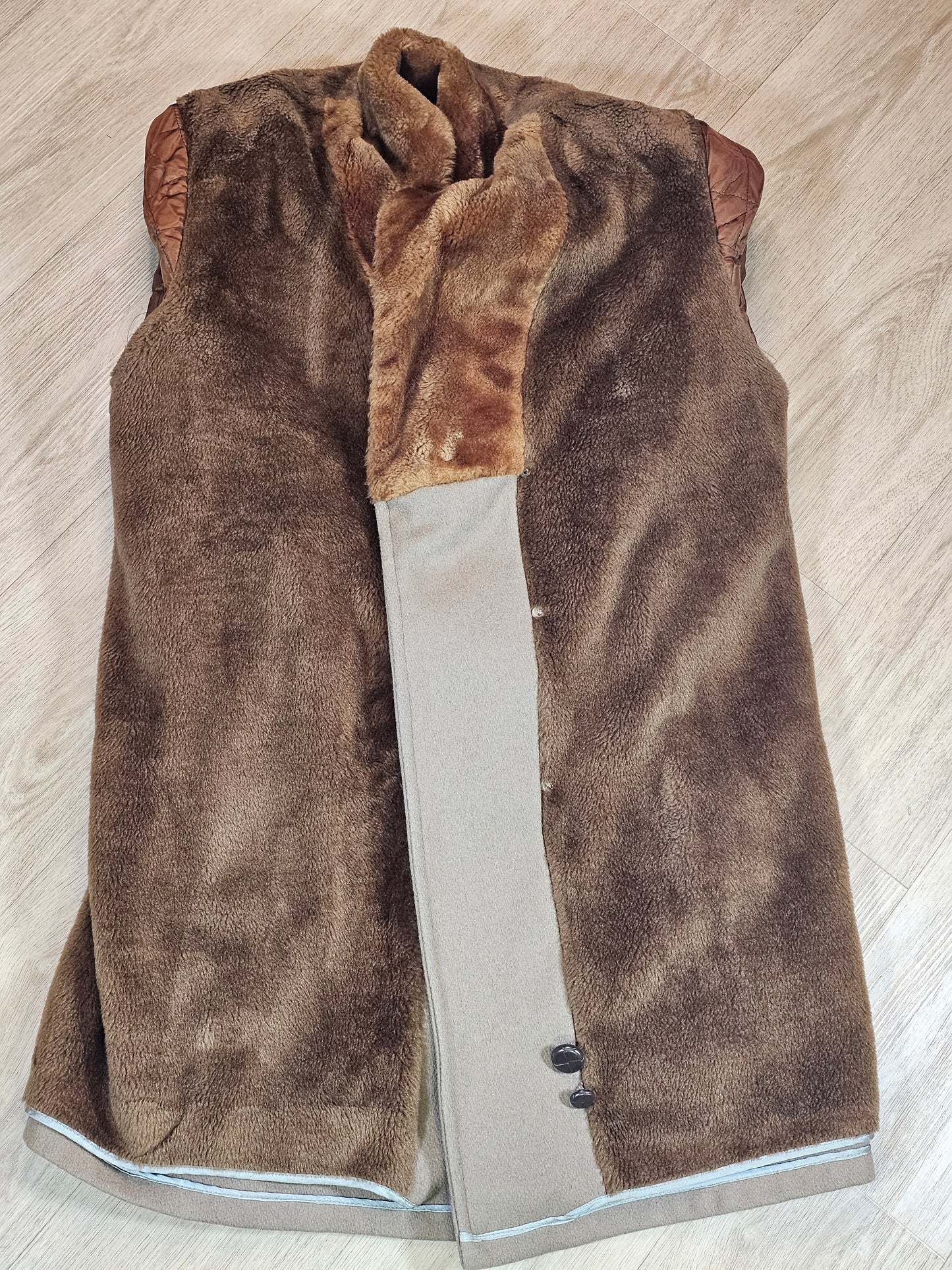 70's Vintage Faux Fur Overcoat - 44R - 24 x 41