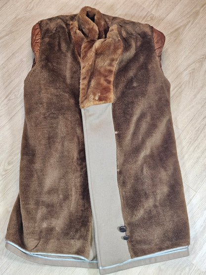 70's Vintage Faux Fur Overcoat - 44R - 24 x 41