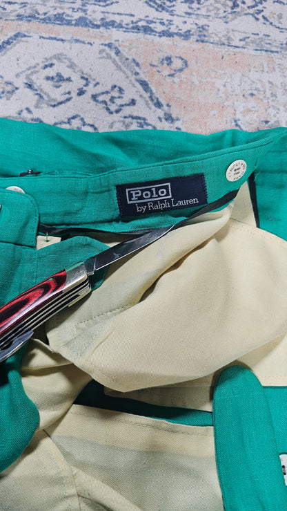 Vintage Polo Ralph Lauren Linen Trousers - 34 x 31