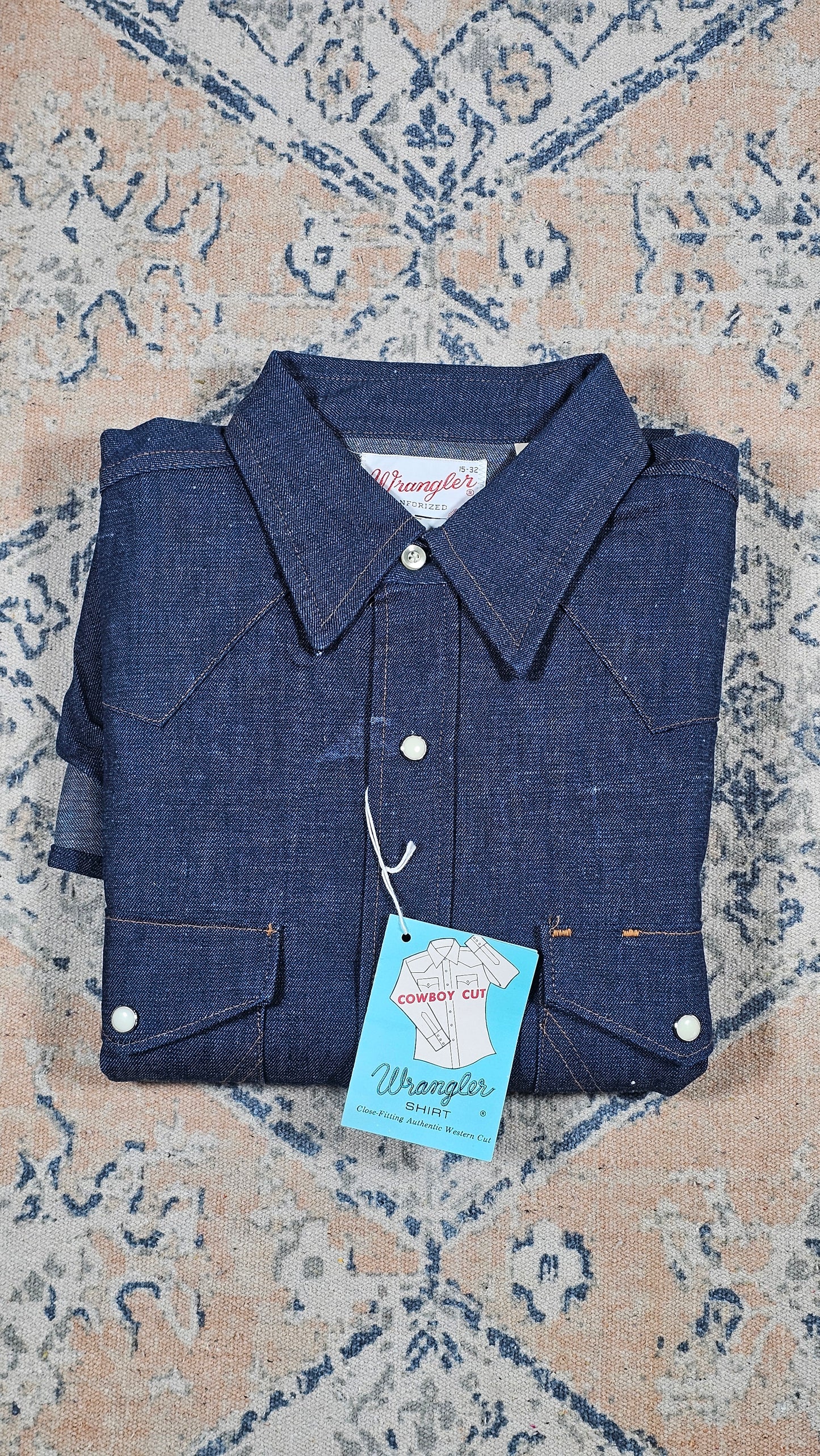 Deadstock Wrangler Cowboy Cut Snap Button - 15/32 - 21 x 32