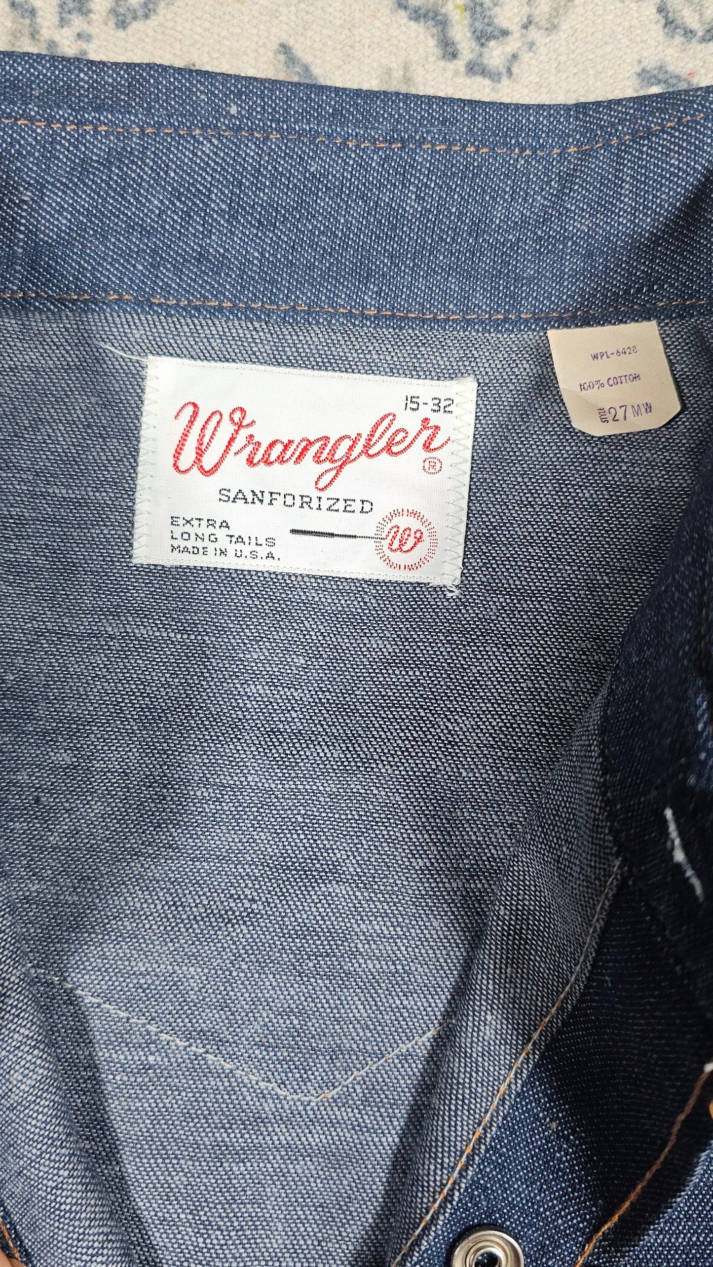 Deadstock Wrangler Cowboy Cut Snap Button - 15/32 - 21 x 32