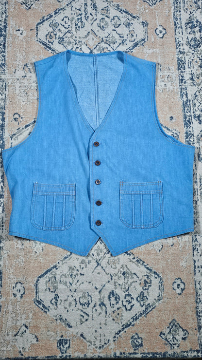 70s Moleskin Vest - 22.5 x 24