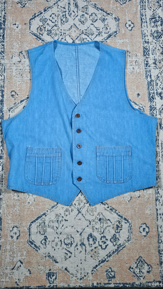 70s Moleskin Vest - 22.5 x 24
