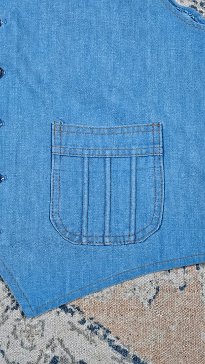 70s Moleskin Vest - 22.5 x 24