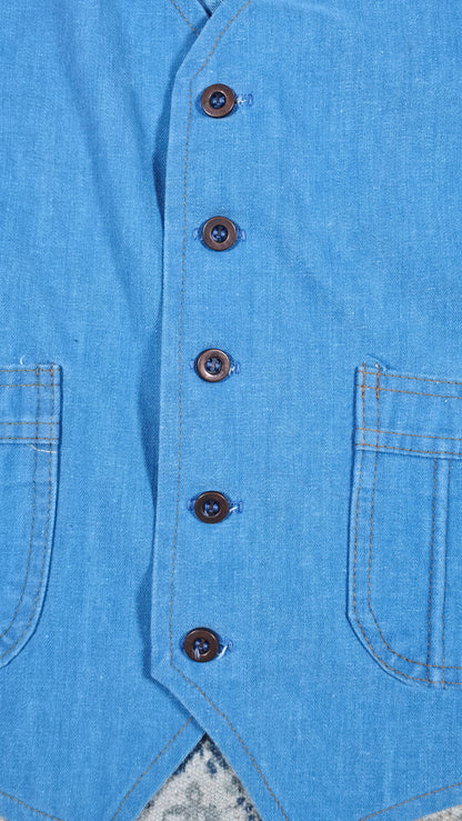70s Moleskin Vest - 22.5 x 24