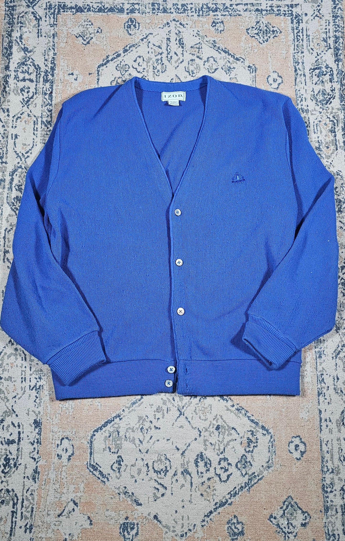 80's Izod Acrylic Cardigan - XL - 24 x 26