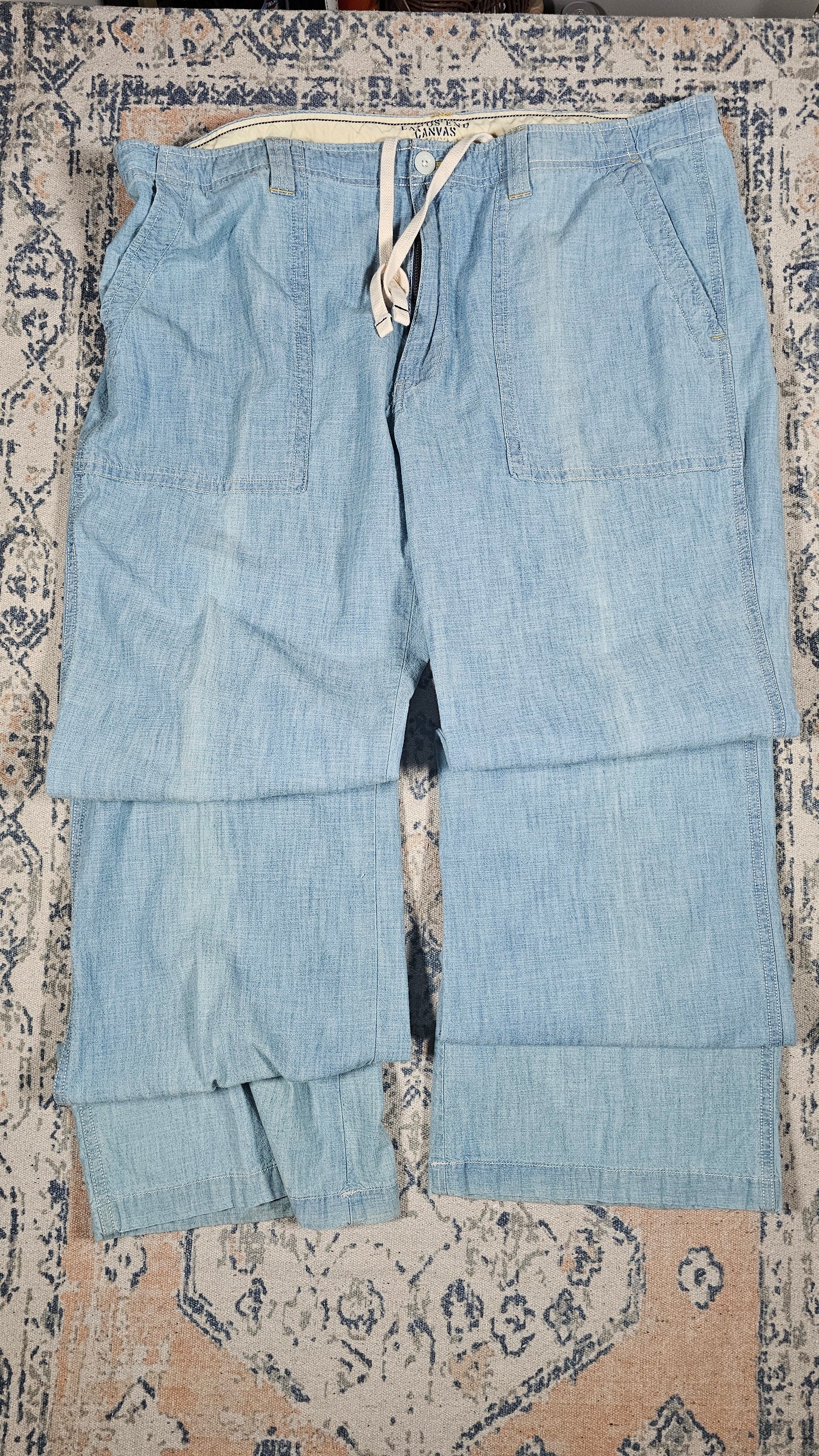 Lands End Chambray Coup Pants - 38 x 34