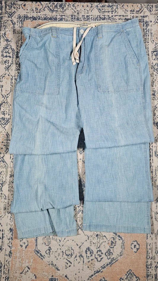 Lands End Chambray Coup Pants - 38 x 34