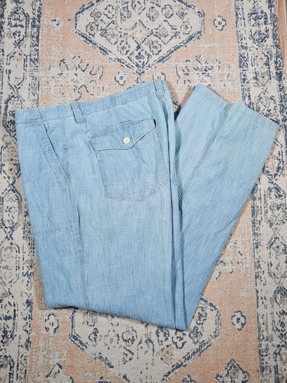 Lands End Chambray Coup Pants - 38 x 34