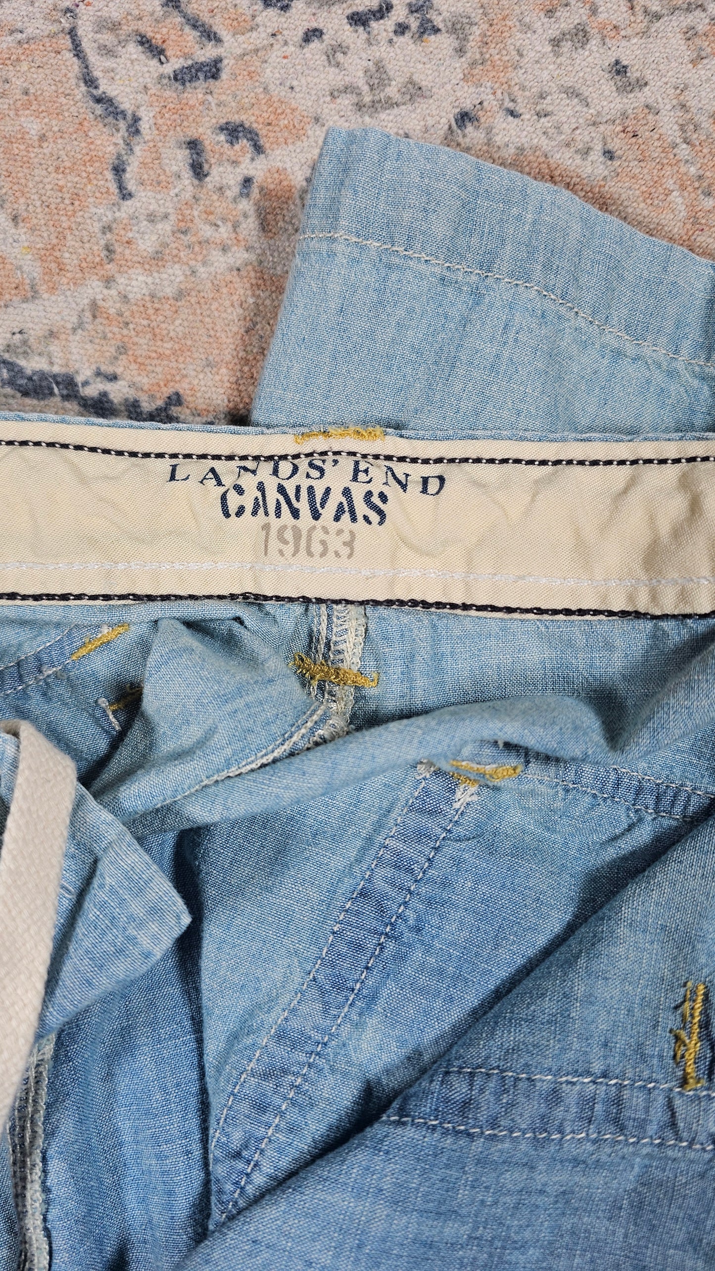 Lands End Chambray Coup Pants - 38 x 34