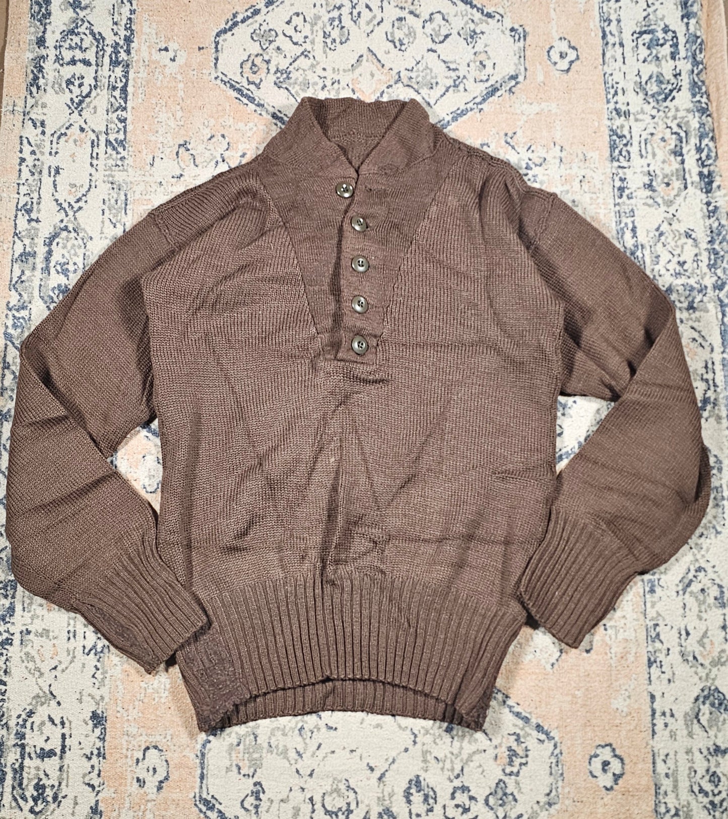 Vintage Military Knit - Mended - S/M 18.5 x 24