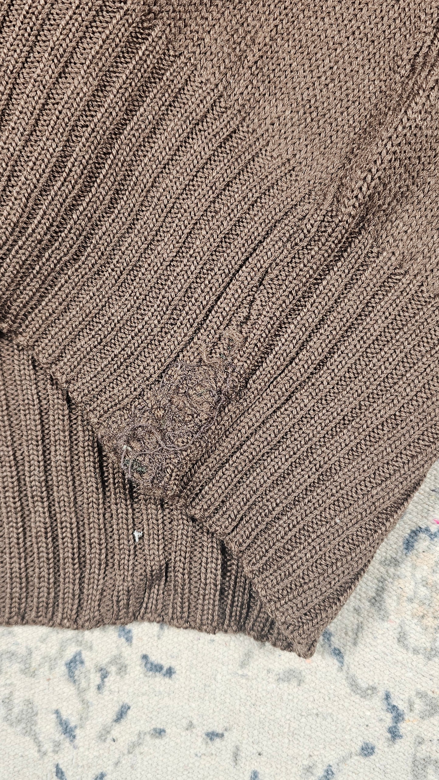 Vintage Military Knit - Mended - S/M 18.5 x 24