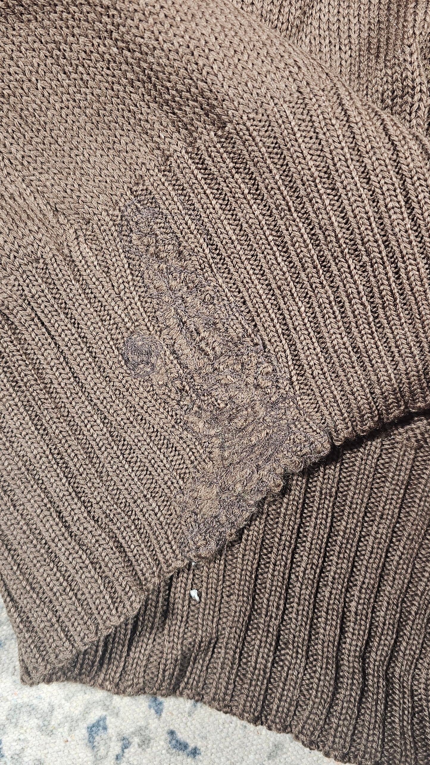 Vintage Military Knit - Mended - S/M 18.5 x 24