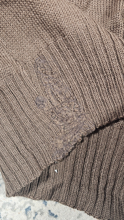 Vintage Military Knit - Mended - S/M 18.5 x 24