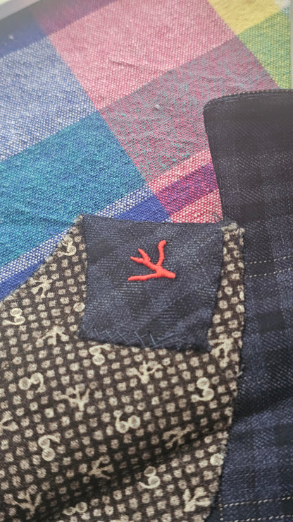 Isaia Multi Check S140s Wool Blazer - IT54 US42