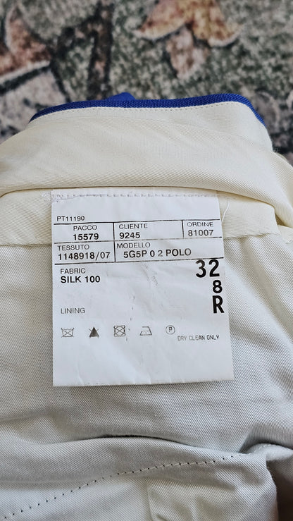 90's Polo Ralph Lauren Blue Label Silk Trousers - 32 x 31