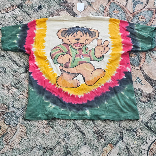Grateful Dead 1999 Distressed Liquid Blue T - L - 23 x 29