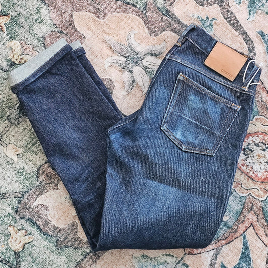 Gustin 116699 Raw Selvedge Faded Denim - 31 x 29
