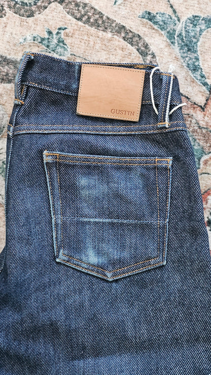 Gustin 116699 Raw Selvedge Faded Denim - 31 x 29