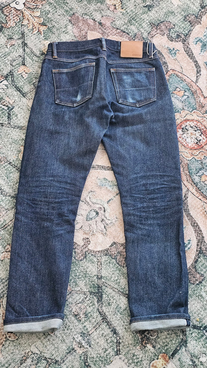 Gustin 116699 Raw Selvedge Faded Denim - 31 x 29