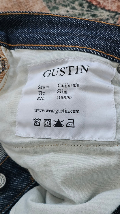 Gustin 116699 Raw Selvedge Faded Denim - 31 x 29