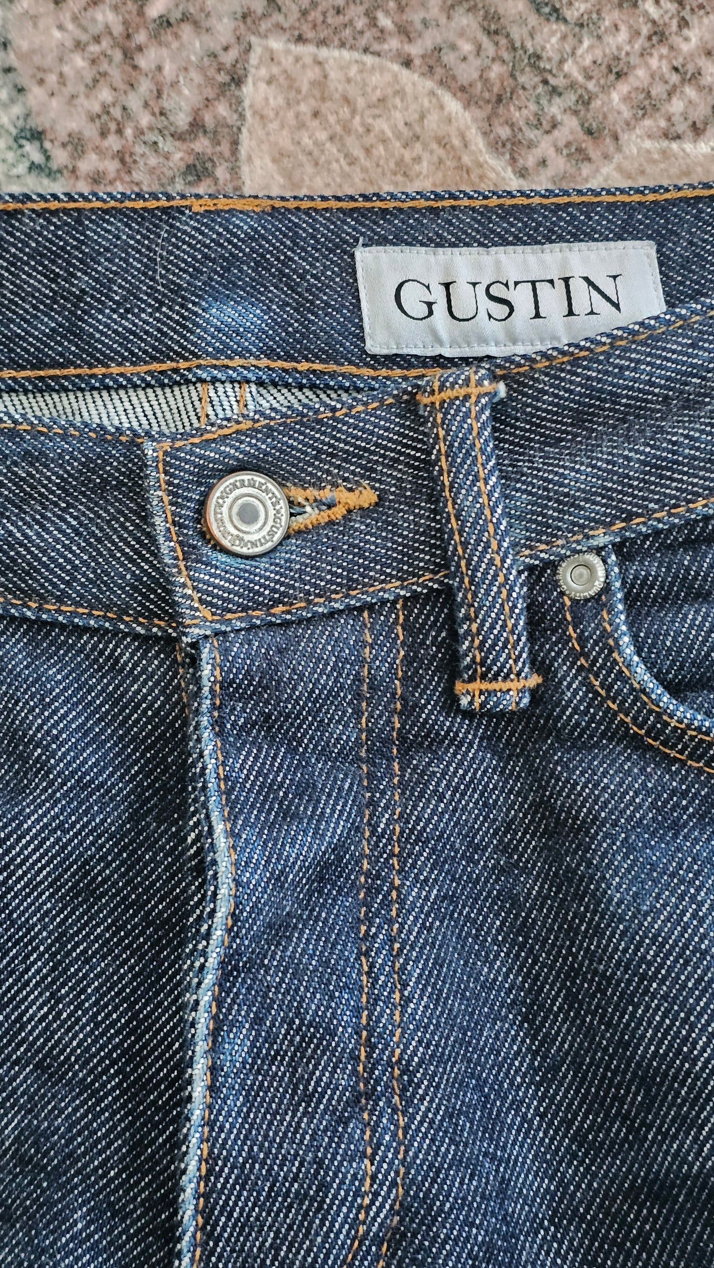 Gustin 116699 Raw Selvedge Faded Denim - 31 x 29