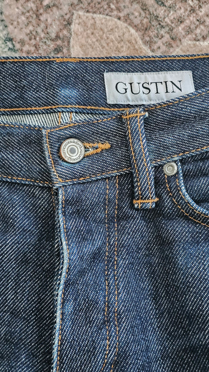 Gustin 116699 Raw Selvedge Faded Denim - 31 x 29