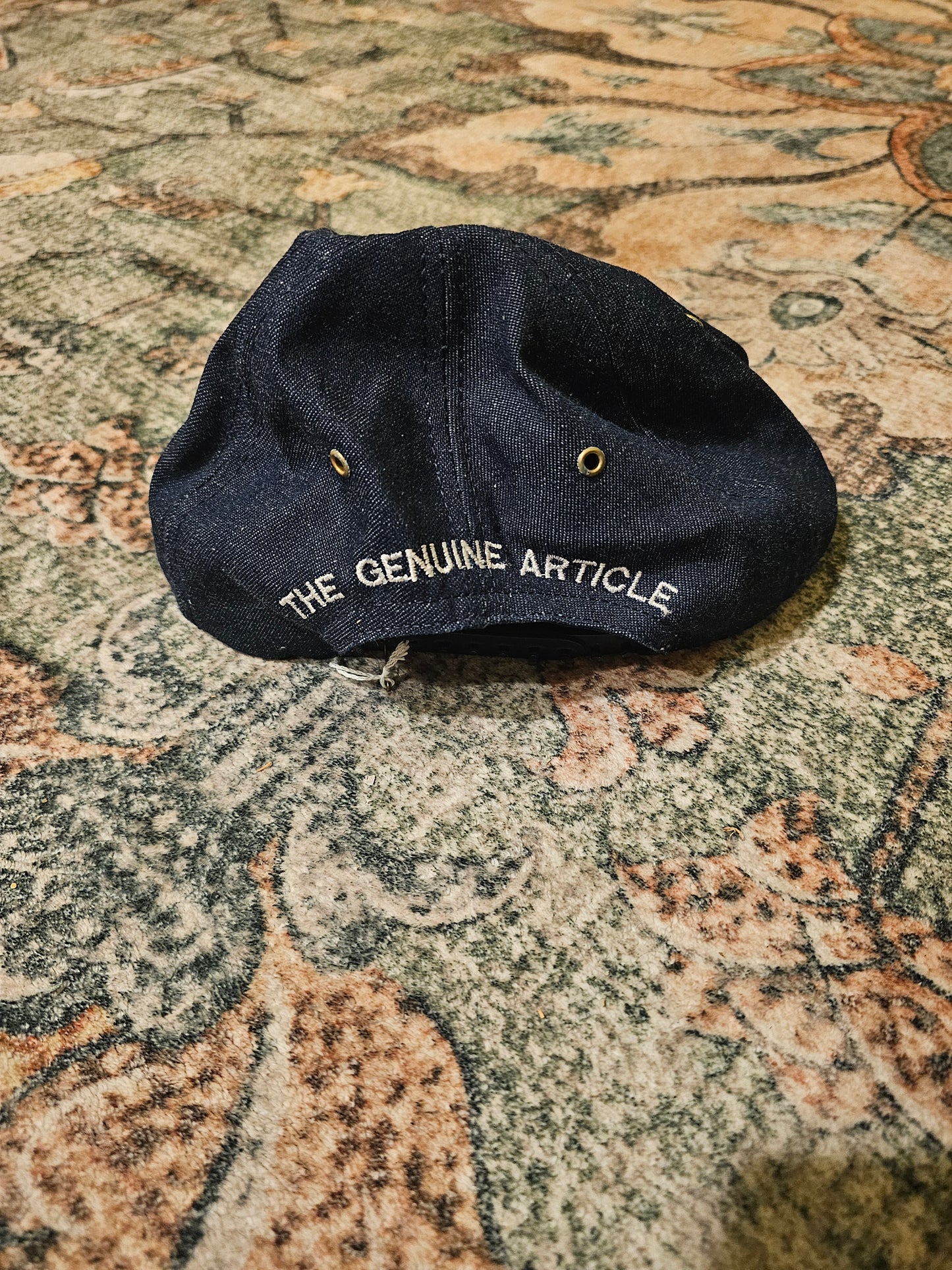 70's OshKosh Hat - Denim and Hickory Stripe
