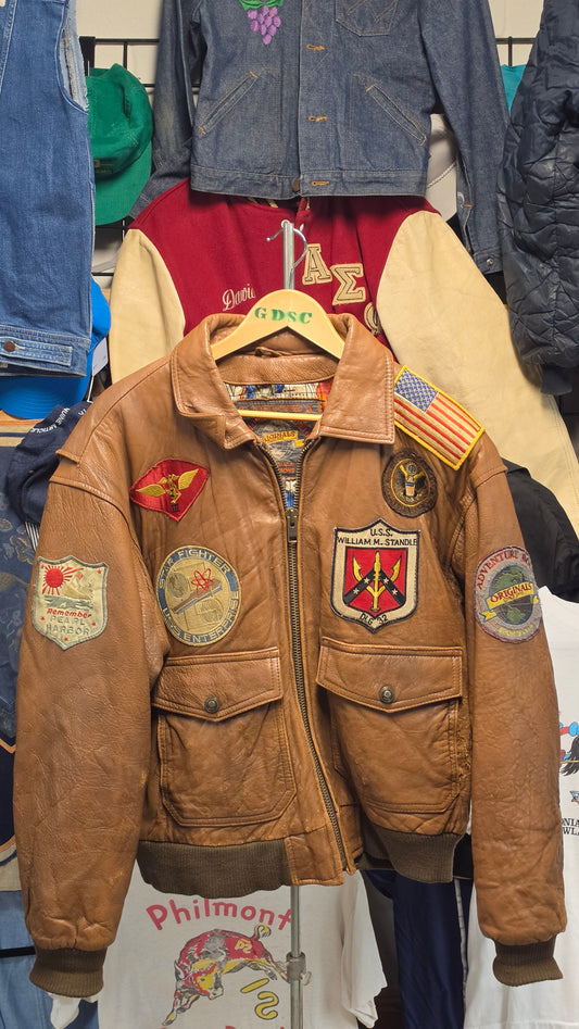 Leather patched sci-fi Jacket