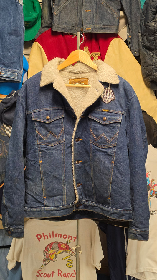 90s Wrangler Lined Chest Patch - M