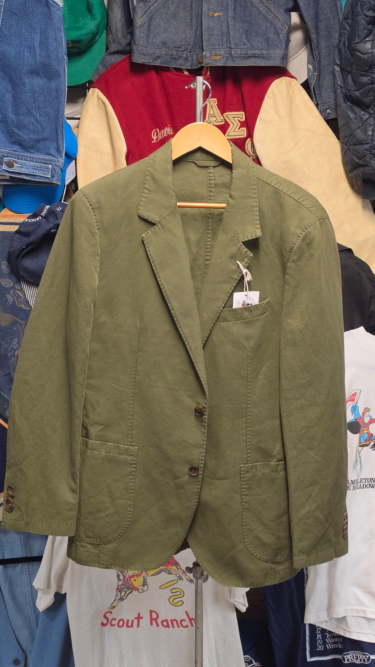 J. McLaughlin NOS Olive Sample Blazer 40R