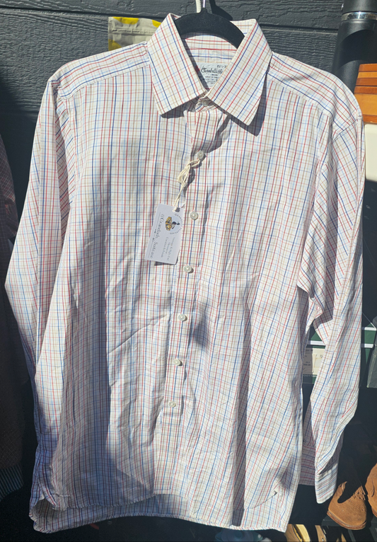 Turnbull and Asser Tattersall Shirt 15.5