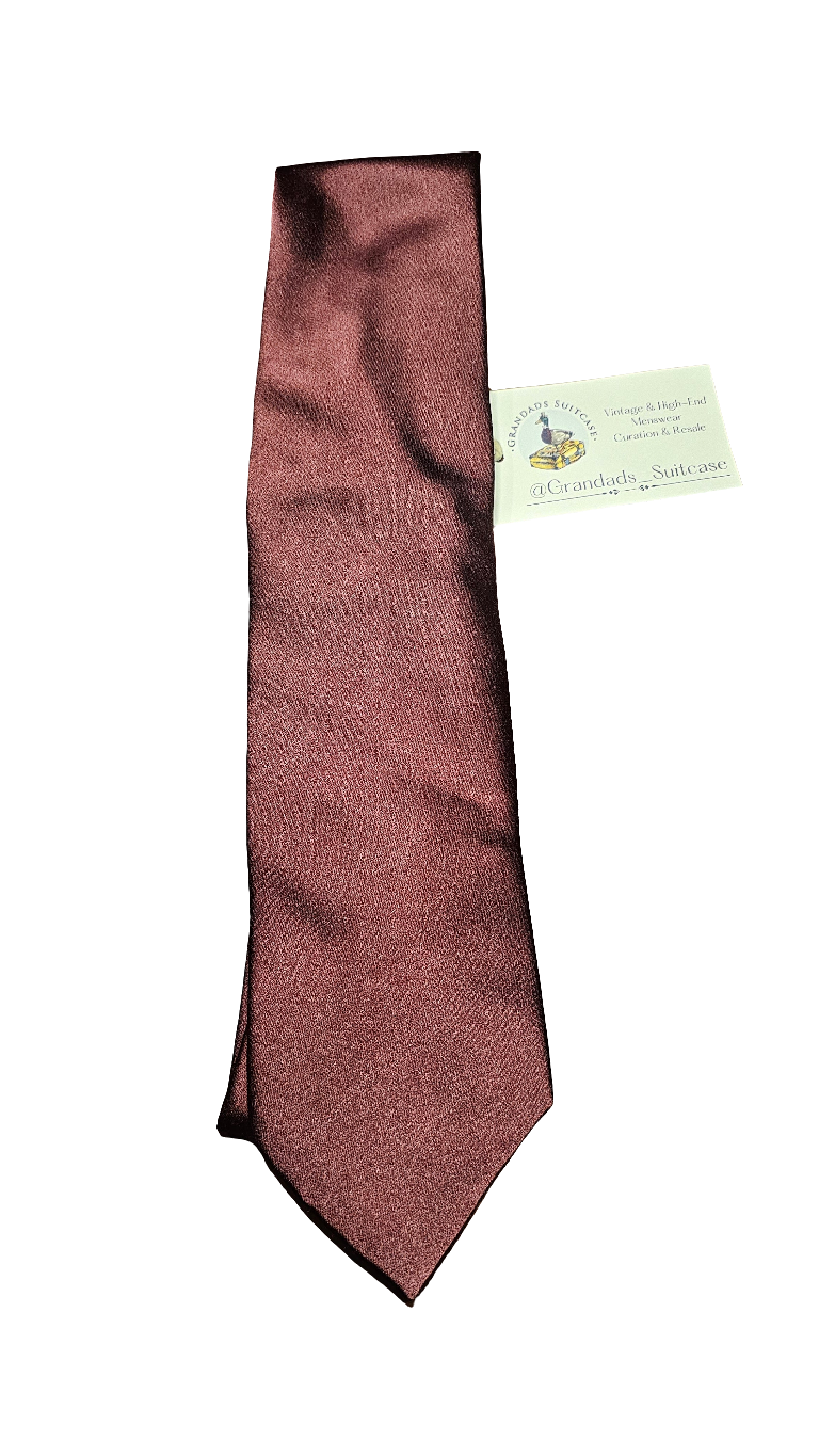 Burgundy Satin Tie