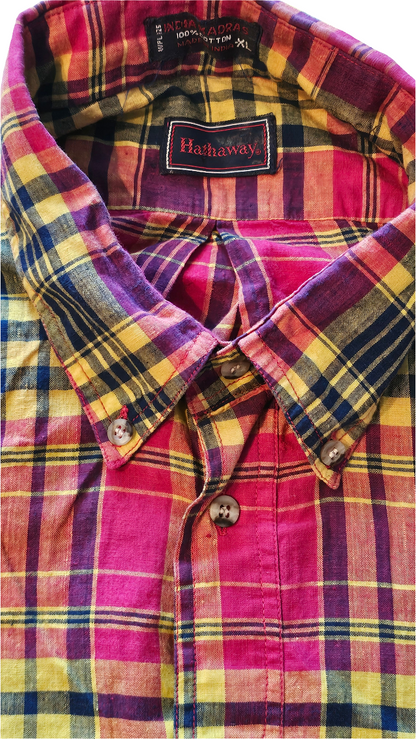 Vintage Hathaway Madras Shirt - XL