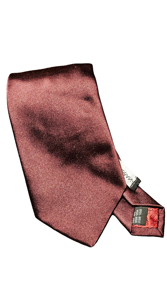 Burgundy Satin Tie