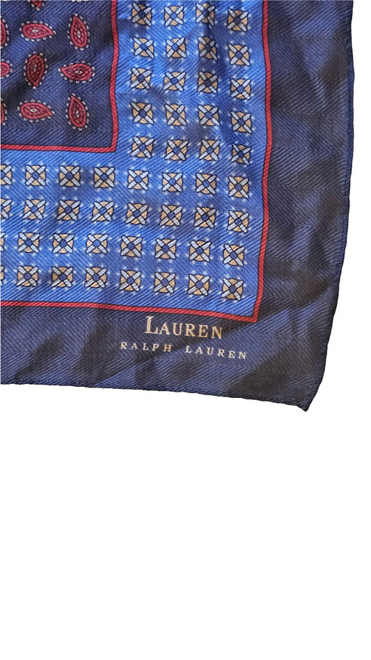 Lauren RL Bandana Print Pocket Square