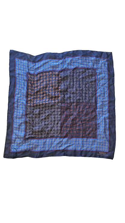 Lauren RL Bandana Print Pocket Square
