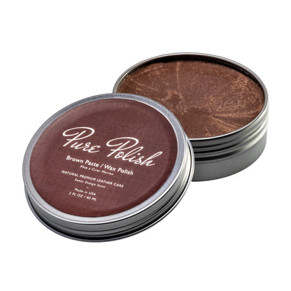 Brown Shoe Polish Paste / Wax