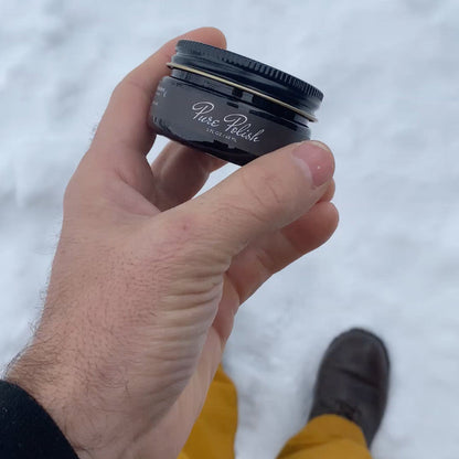 Dark Brown Leather Cream Polish